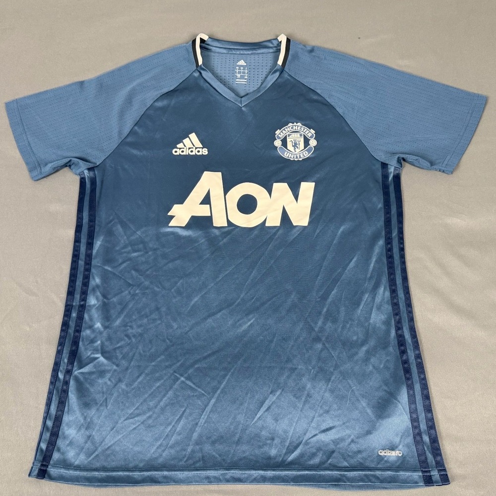 Adidas Manchester United 2016/17 Climalite Training Jersey Large Navy